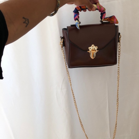 Maroon Scarf Crossbody - Picture 3 of 6